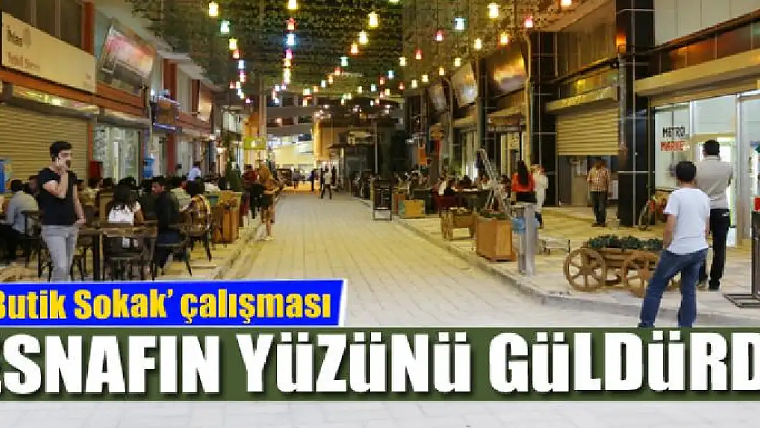  'Butik Sokak' çalışması esnafın yüzünü güldürdü