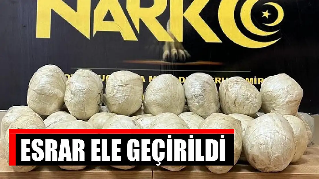 Esrar ele geçirildi