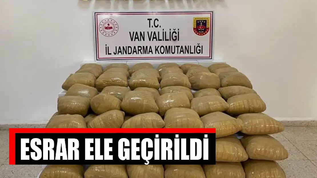 Esrar ele geçirildi