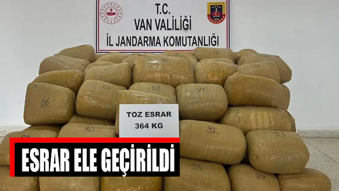 Esrar ele geçirildi