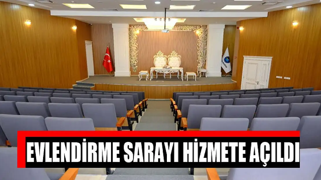 Evlendirme sarayı hizmete açıldı