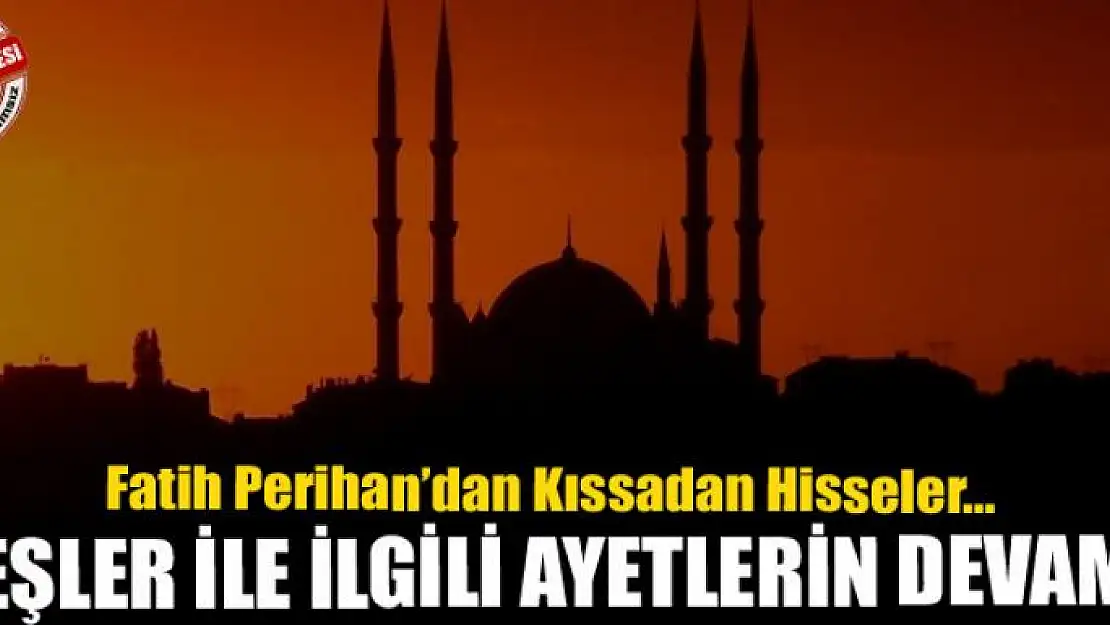 Eşler ile ilgili ayetlerin devamı 