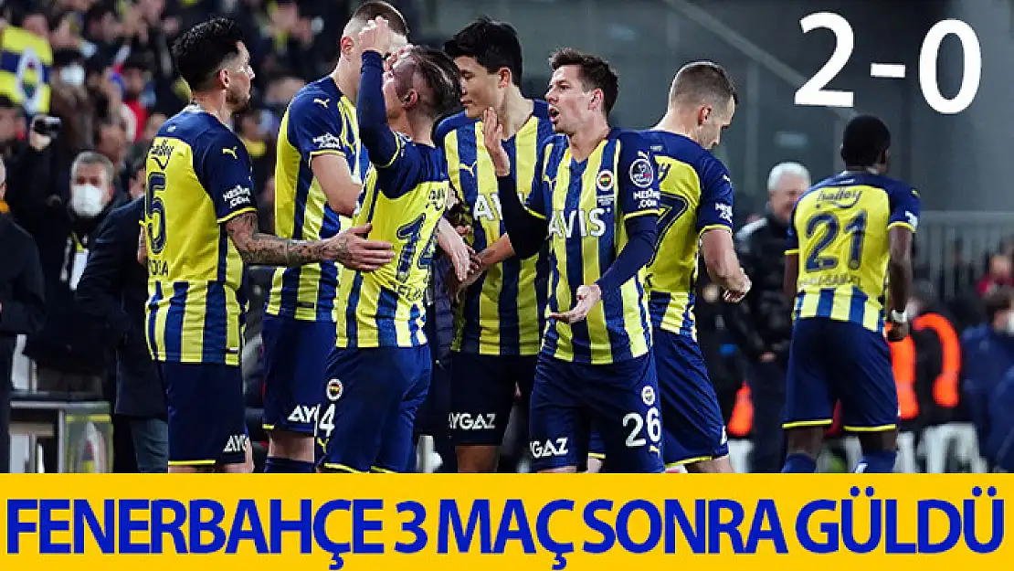 Fenerbahçe evinde moral buldu