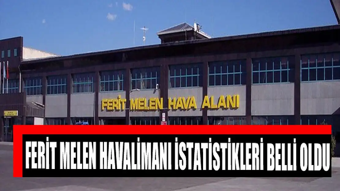 Ferit Melen Havalimanı istatistikleri belli oldu