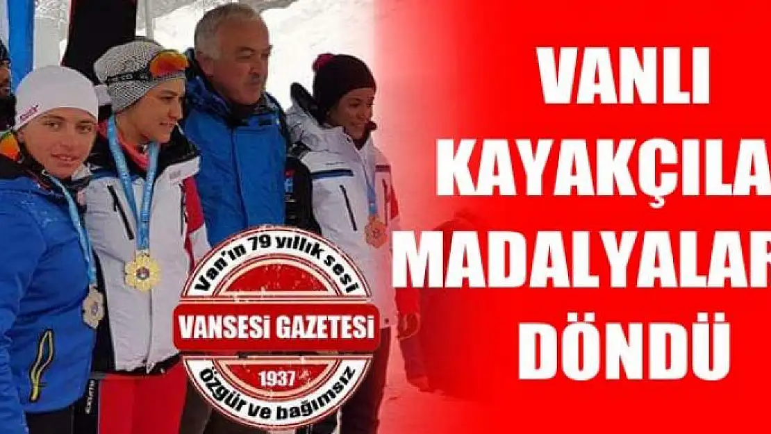 Vanlı kayakçılar madalyalarla döndü