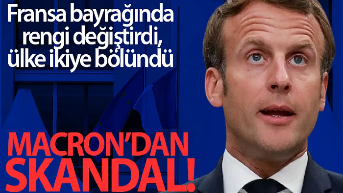 Fransa bayrağında renk değişti, kamuoyu ikiye bölündü