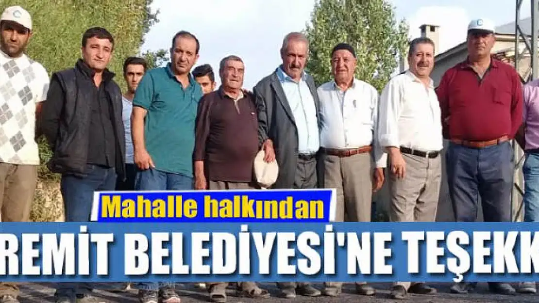 Mahalle Halkından Edremit Belediyesi'ne Teşekkür