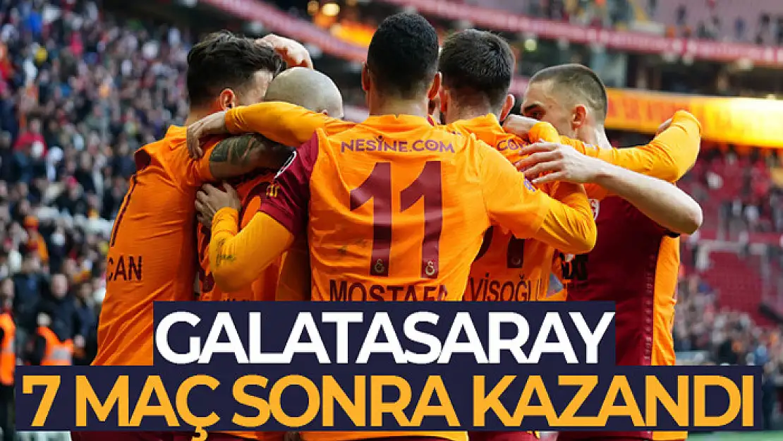 Galatasaray 7 maç sonra kazandı