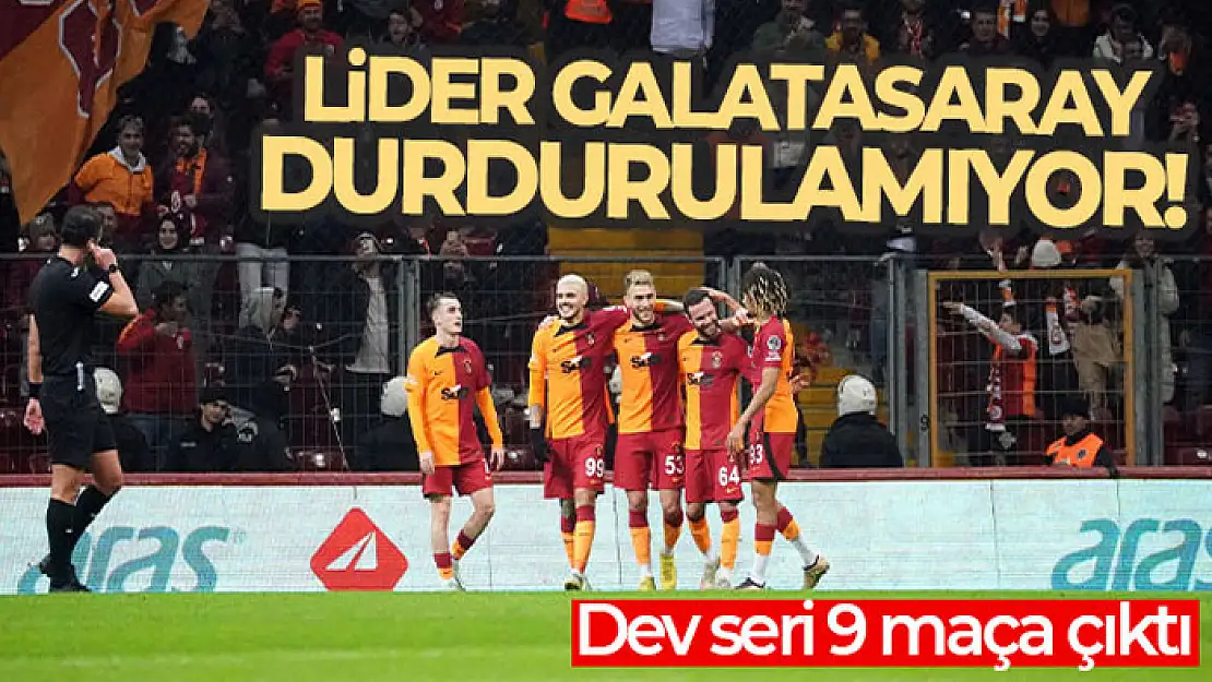 Galatasaray'dan dört dörtlük galibiyet!