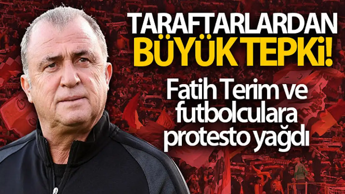 Galatasaraylı taraftarlardan, Fatih Terim ve futbolculara tepki