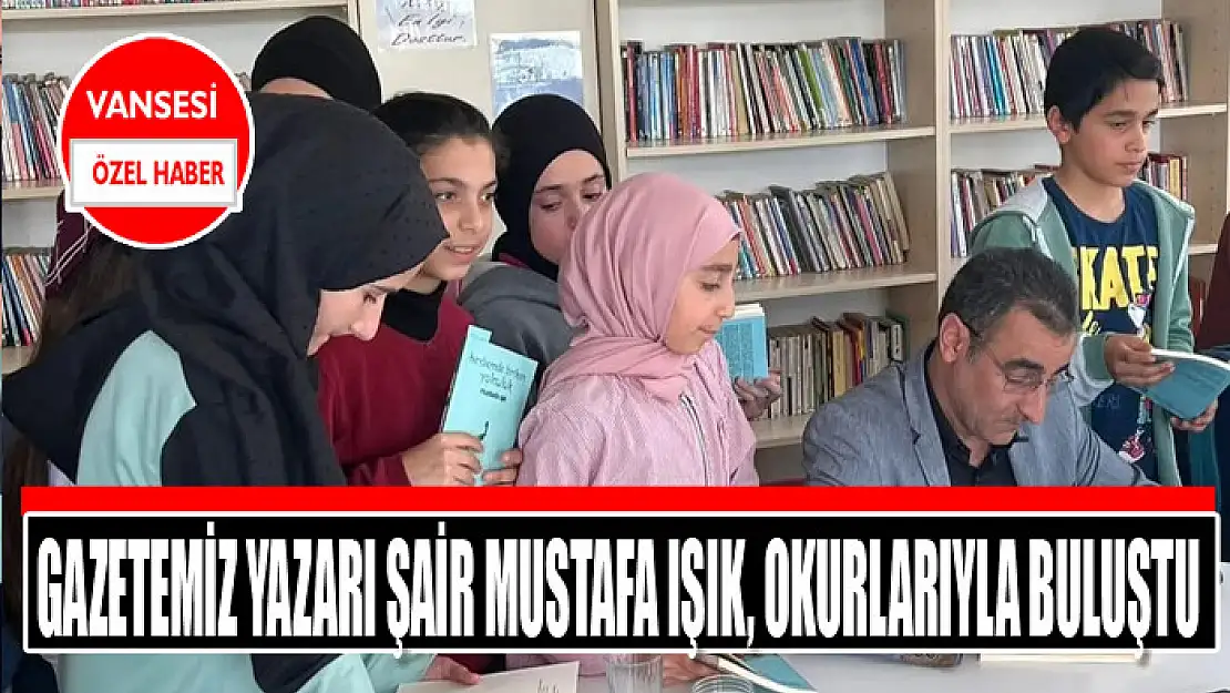 Gazetemiz yazarı şair Mustafa Işık, okurlarıyla buluştu