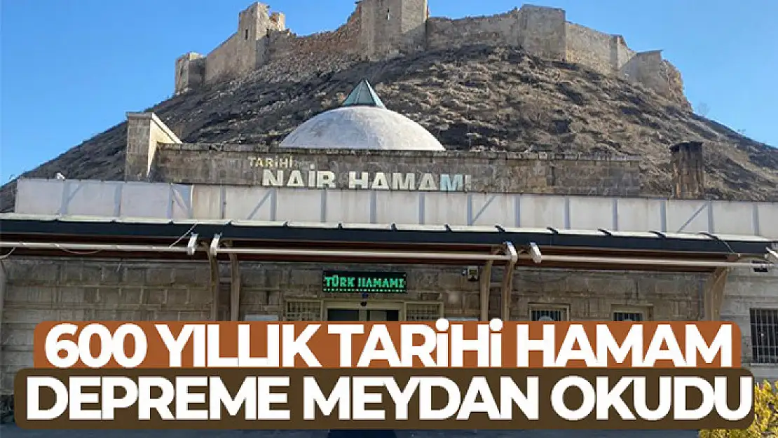 Gaziantep'te 600 yıllık tarihi hamam depreme meydan okudu