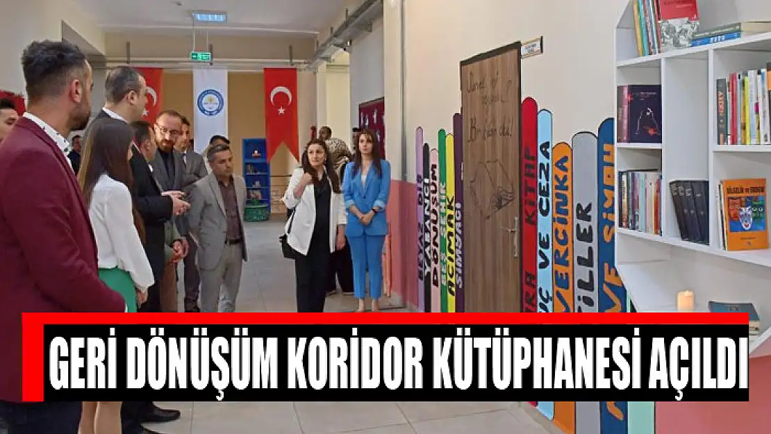 Geri Dönüşüm Koridor Kütüphanesi açıldı