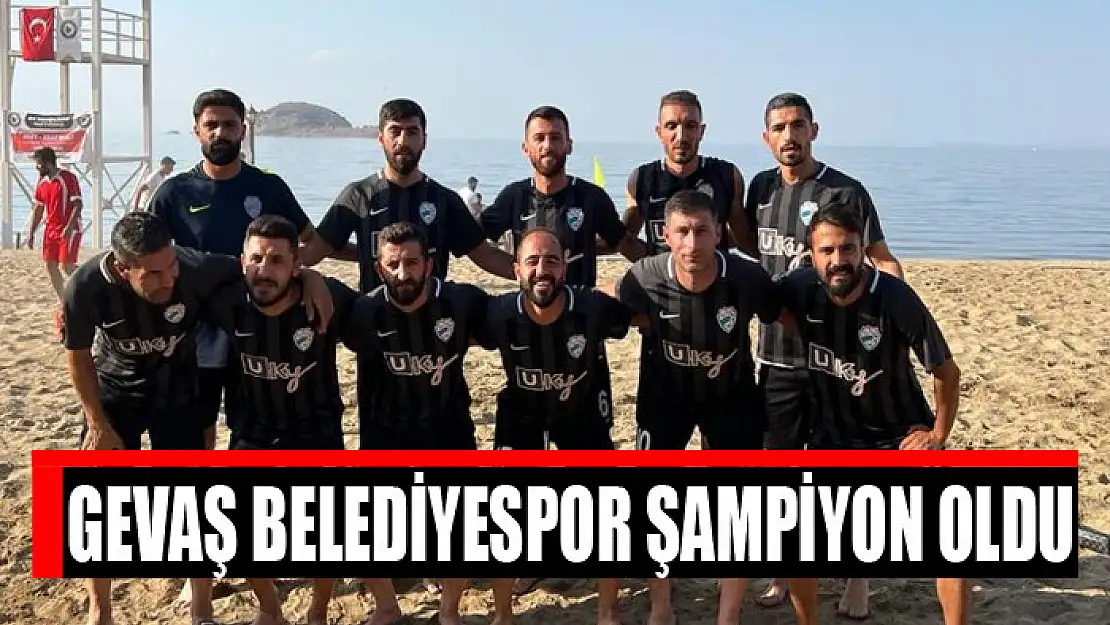 Gevaş Belediyespor şampiyon oldu