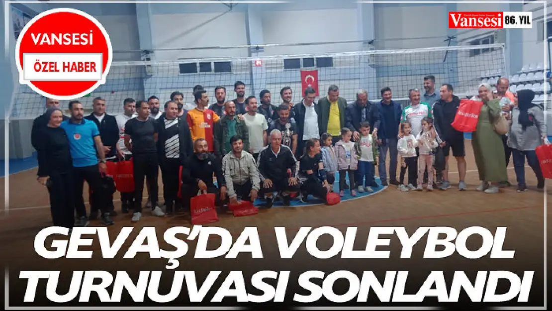 Gevaş'da Voleybol turnuvası sonlandı