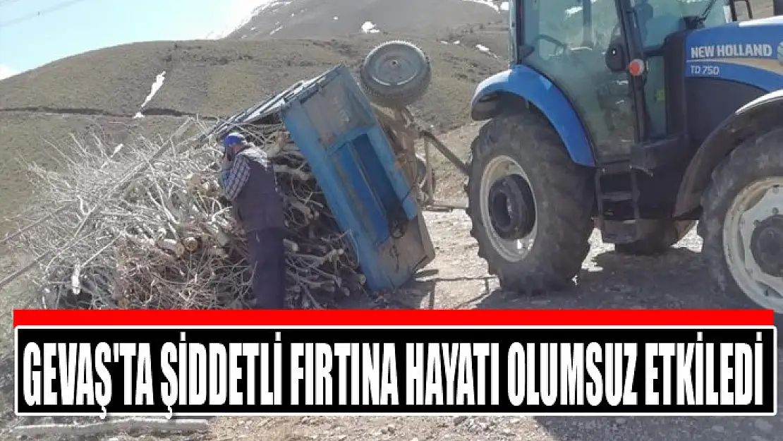 Gevaş'ta şiddetli fırtına hayatı olumsuz etkiledi