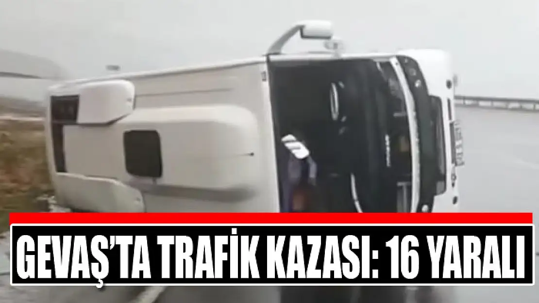 Gevaş'ta trafik kazası: 16 yaralı