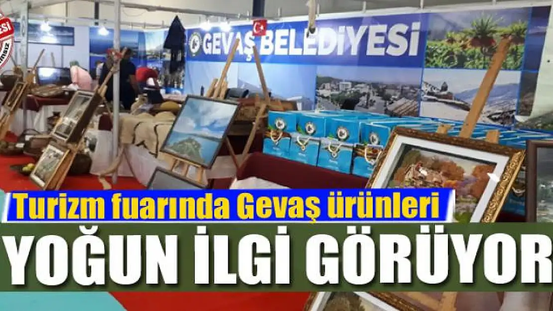 Turizm fuarında Gevaş ürünlerine yoğun ilgi