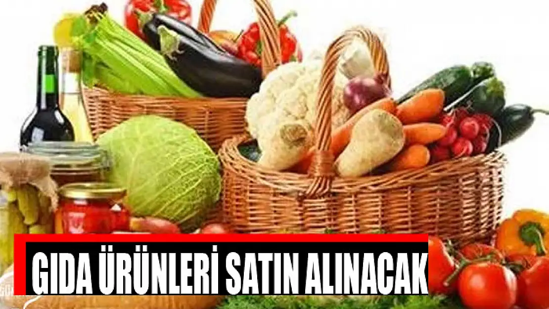 Gıda ürünleri satın alınacak