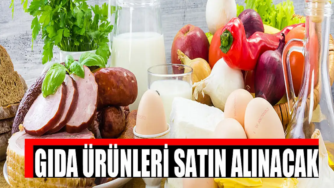 Gıda ürünleri satın alınacak