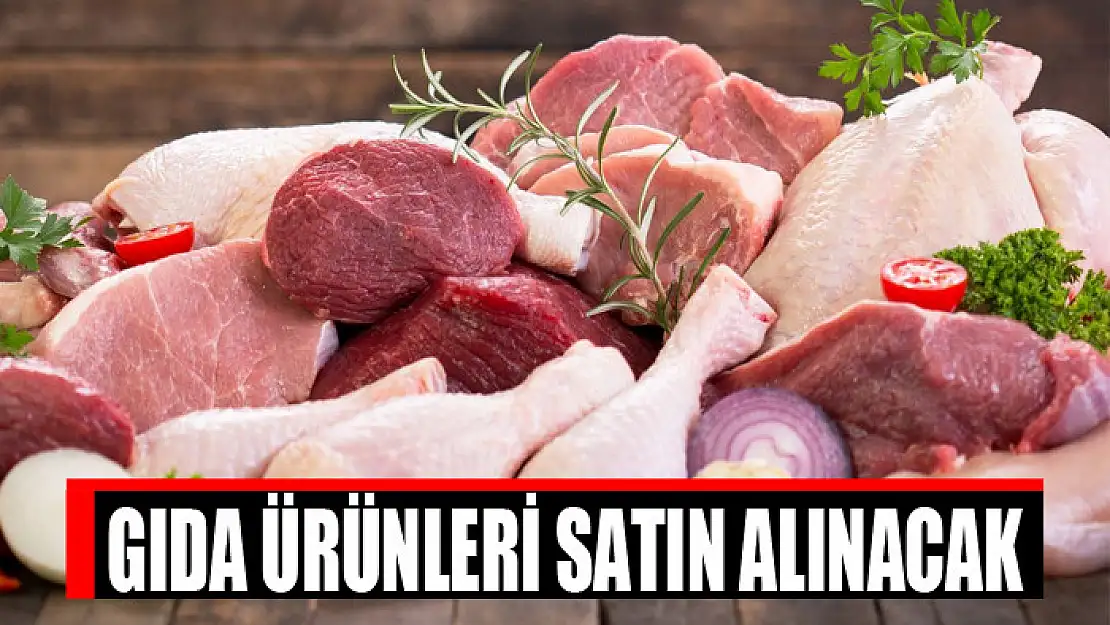 Gıda ürünleri satın alınacak