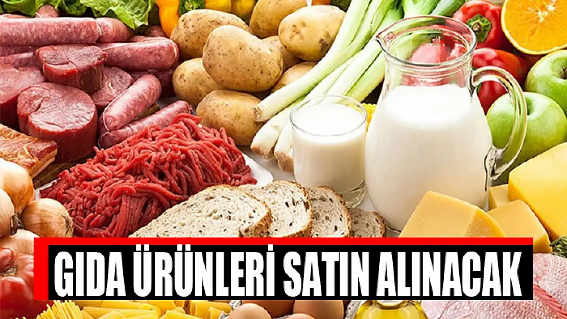 Gıda ürünleri satın alınacak