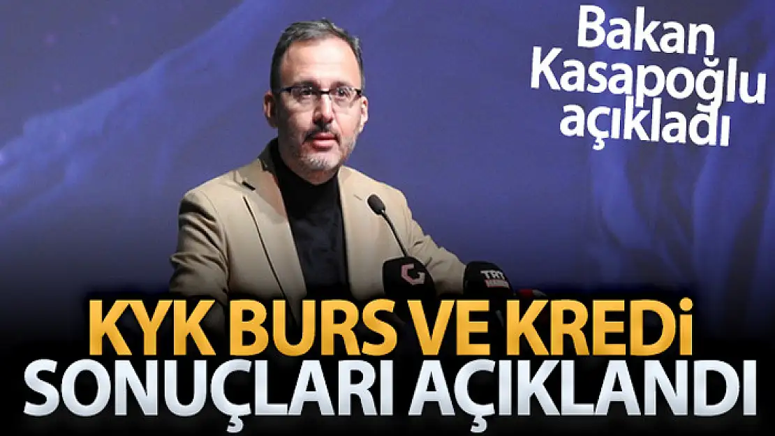 GSB Burs ve Öğrenim Kredisi sonuçları açıklandı