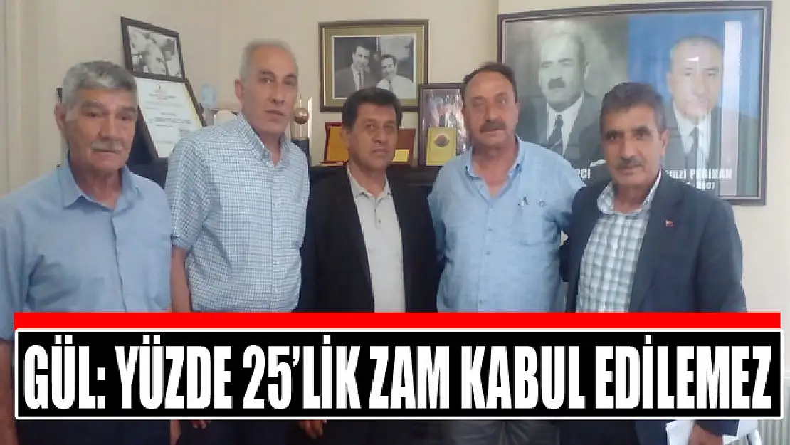 Gül: Yüzde 25'lik zam kabul edilemez