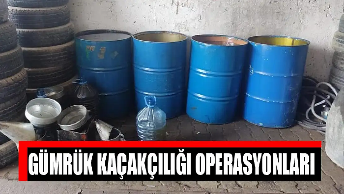 Gümrük kaçakçılığı operasyonları