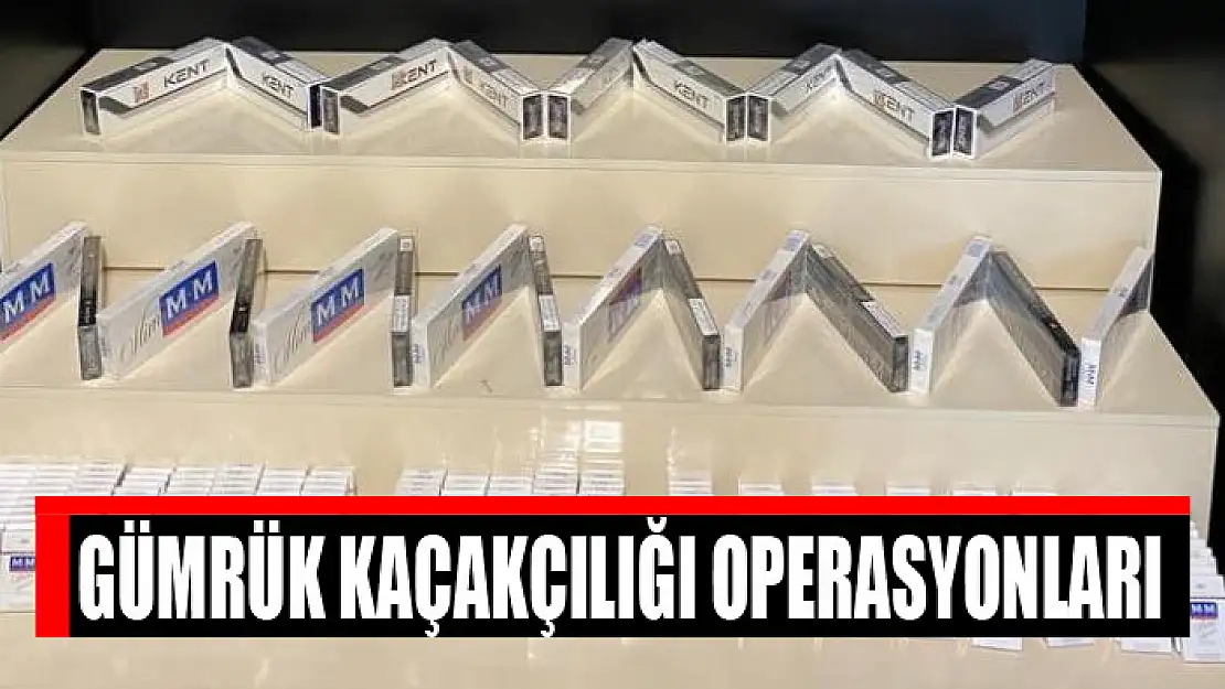 Gümrük kaçakçılığı operasyonları