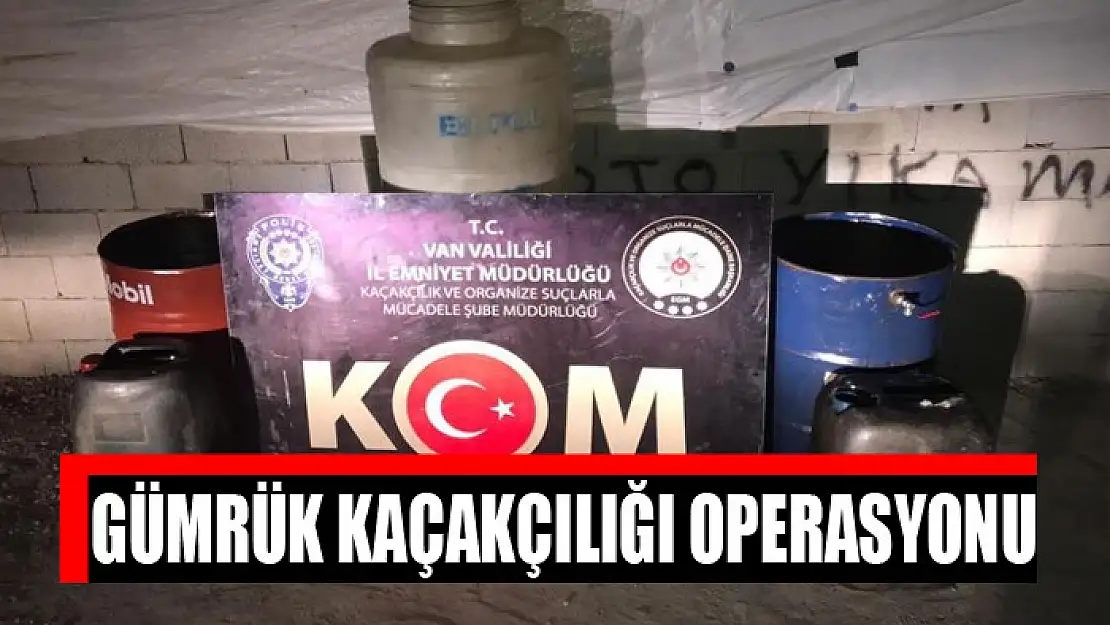 Gümrük kaçakçılığı operasyonu