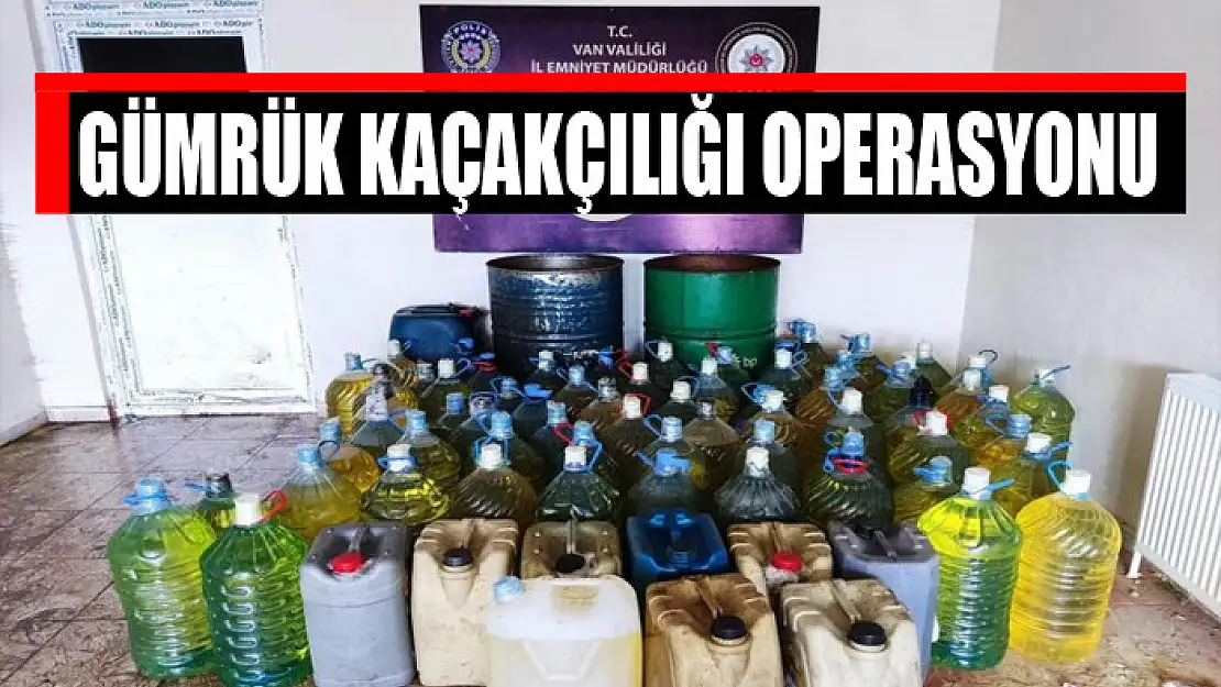 Gümrük kaçakçılığı operasyonu