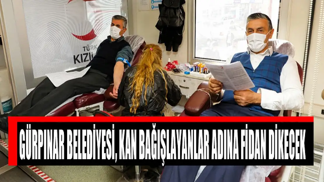 Gürpınar Belediyesi, kan bağışlayanlar adına fidan dikecek