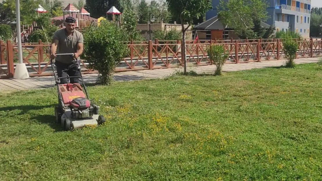 Gürpınar Belediyesi'nden yeşil alanlarda yoğun çalışma