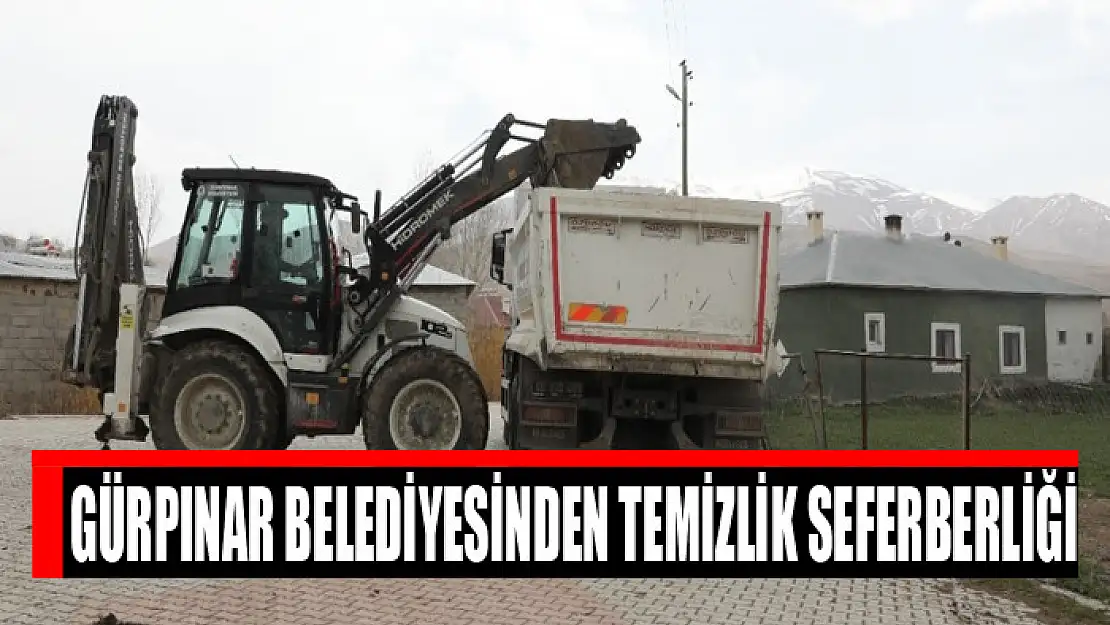 Gürpınar Belediyesinden Temizlik Seferberliği