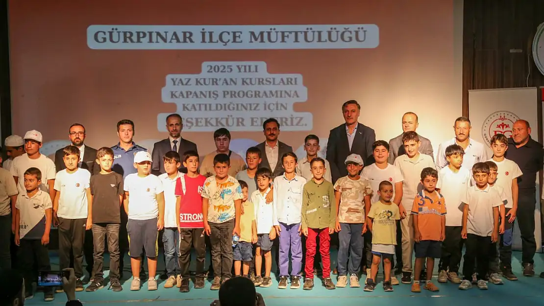 Gürpınar'da yaz Kur'an kursları kapanış programı