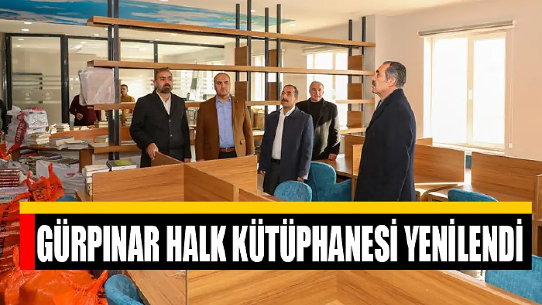 Gürpınar Halk Kütüphanesi Yenilendi