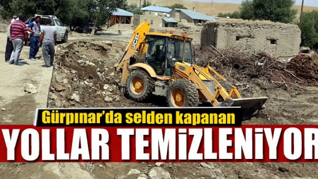 Selden kapanan yollar temizleniyor