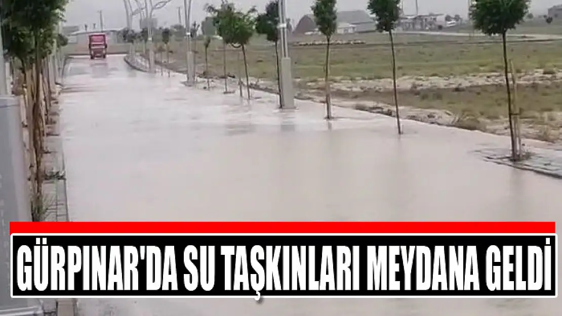 Gürpınar'da su taşkınları meydana geldi