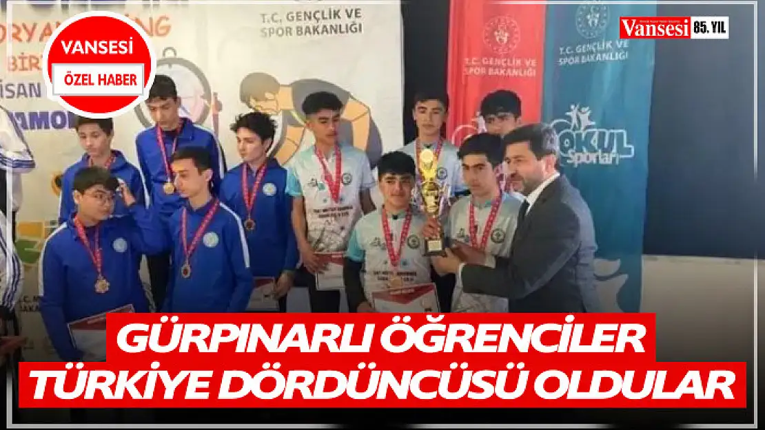 Gürpınarlı öğrencilerden Türkiye derecesi