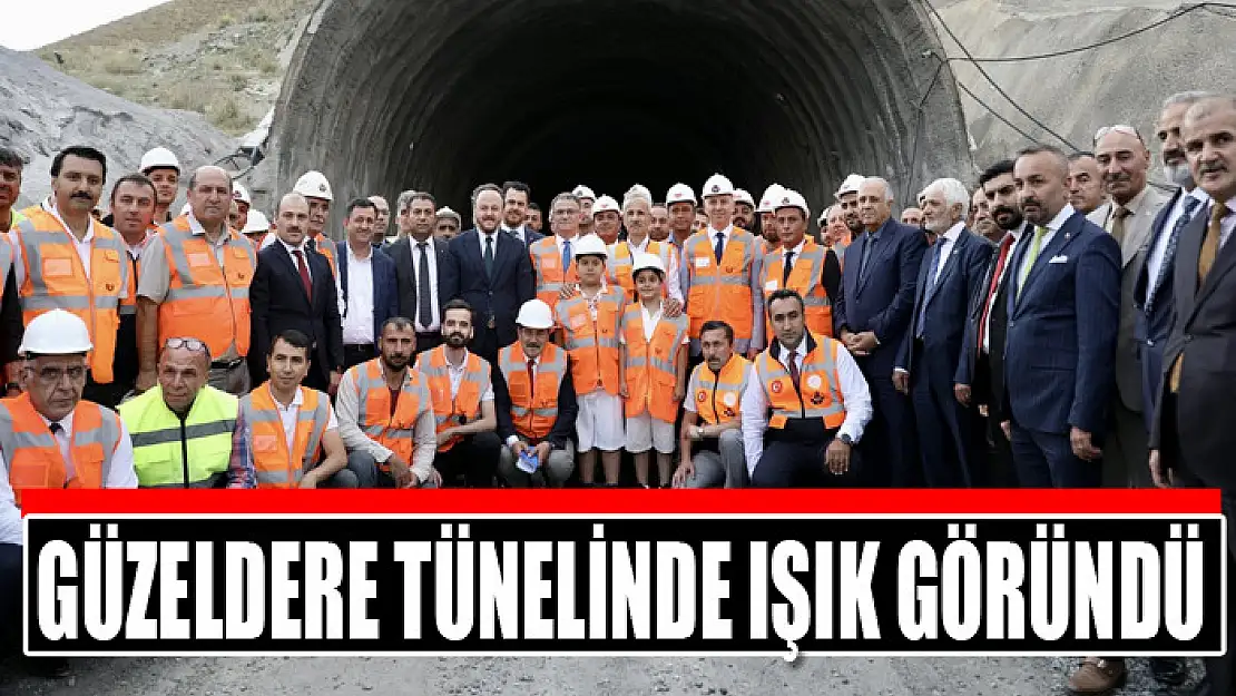 Güzeldere tünelinde ışık göründü