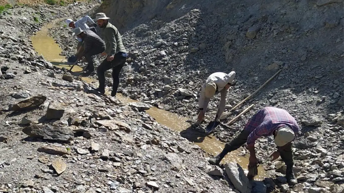 Hakkari'de sulama kanalı sorunu