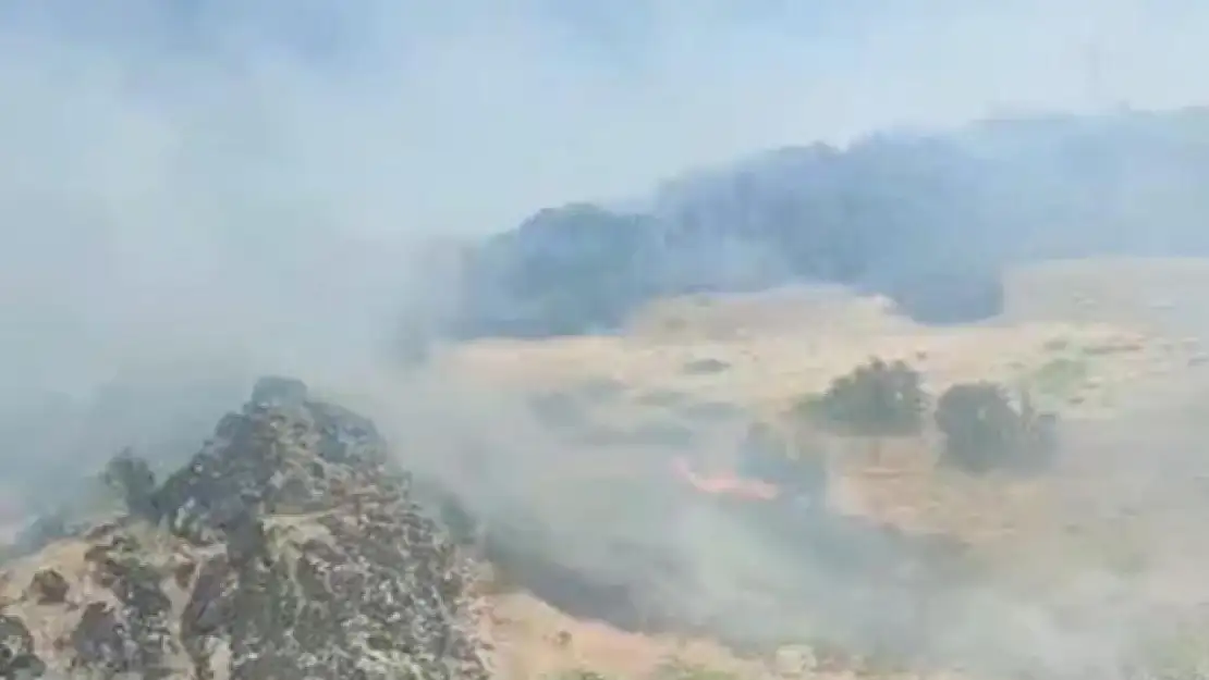 Hakkari'deki orman yangınlarında askerler ve köylüler seferber oldu