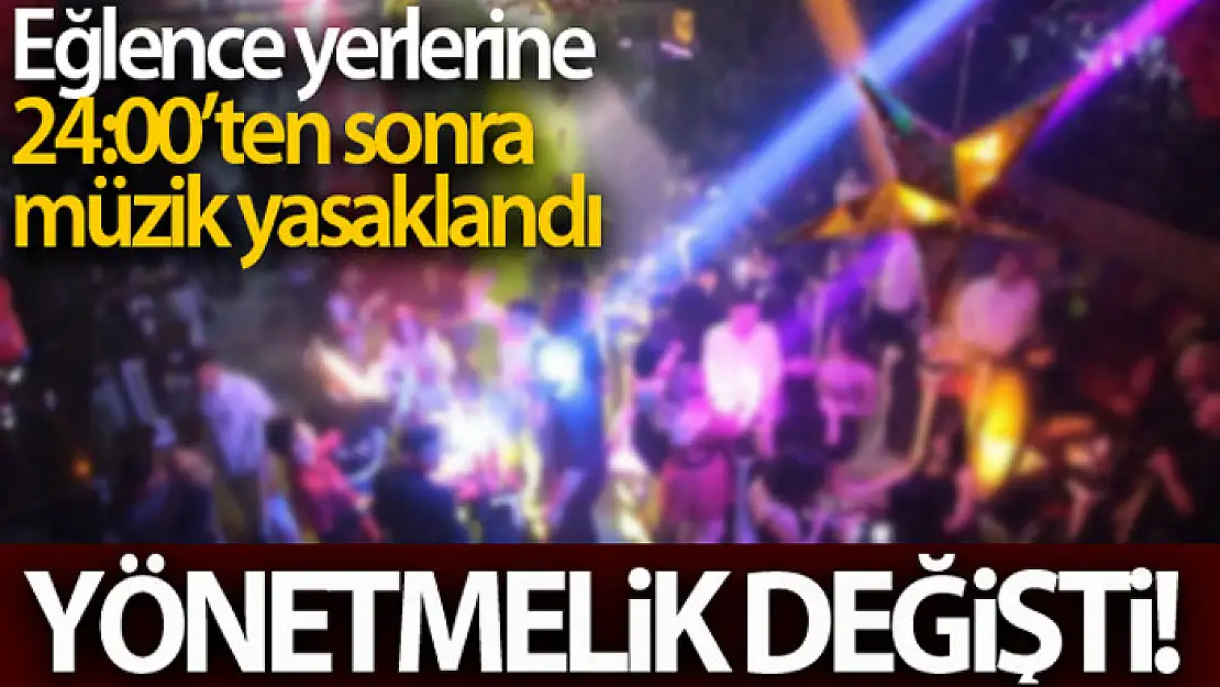 'Hassas alanlar'da 24.00'ten sonra canlı müzik yasaklandı