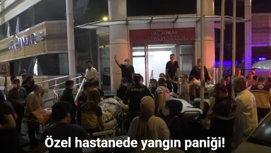 Hastanede yangın paniği