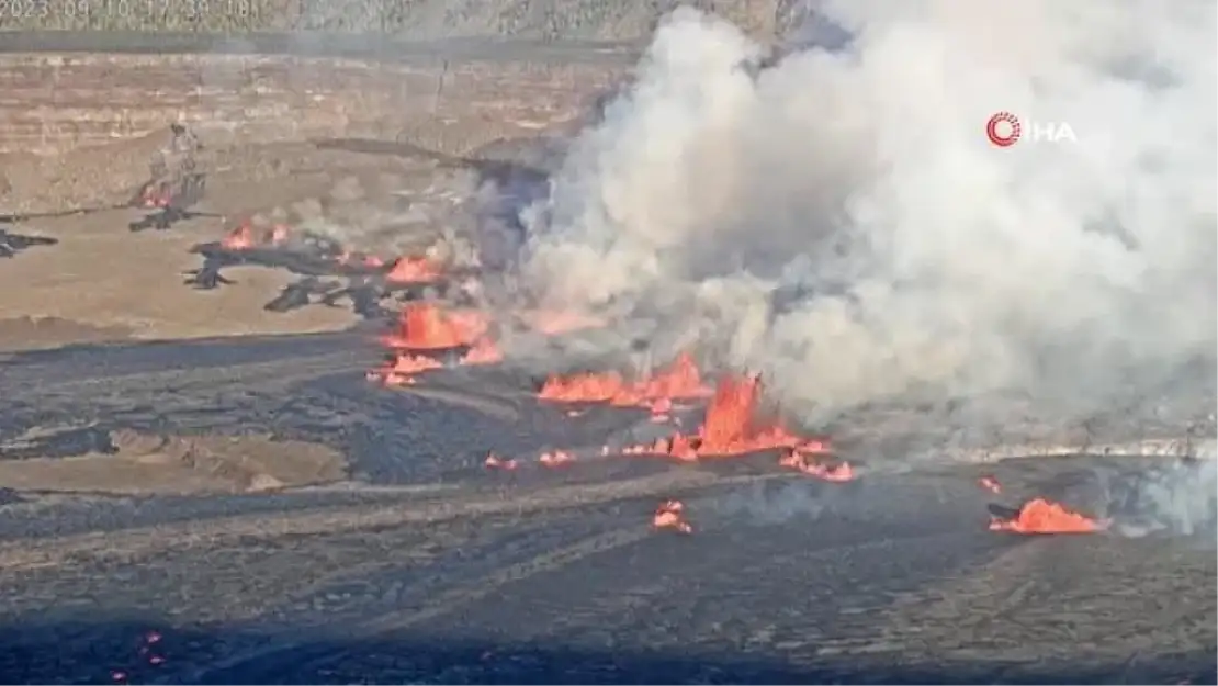 Hawaii'de Kilauea Yanardağı faaliyete geçti