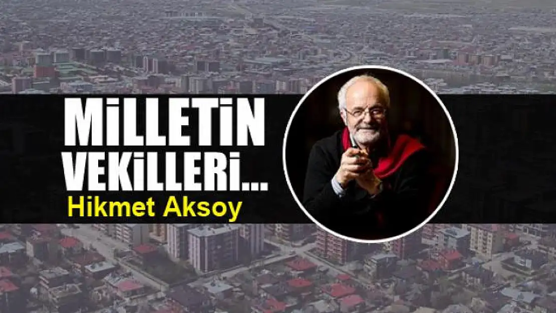 Milletin vekilleri...