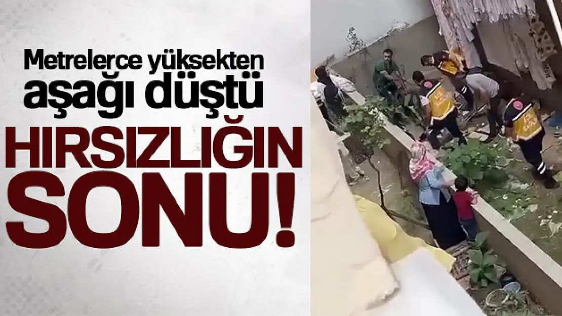 Hırsızlık için 5 katlı binanın çatısına çıktı, metrelerce yüksekten aşağı düştü