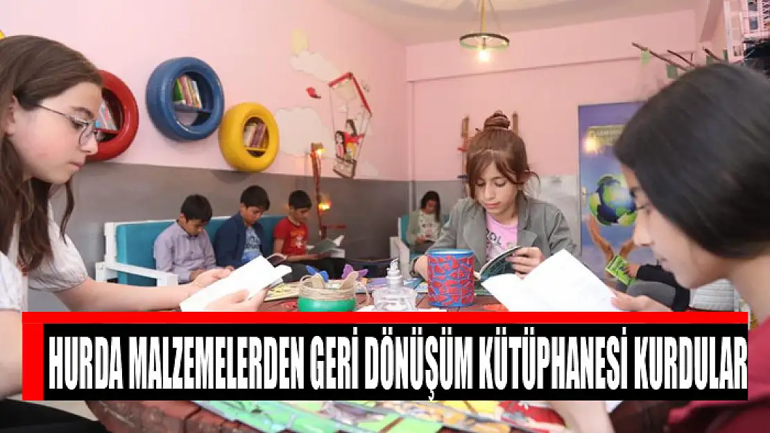 Hurda malzemelerden geri dönüşüm kütüphanesi kurdular