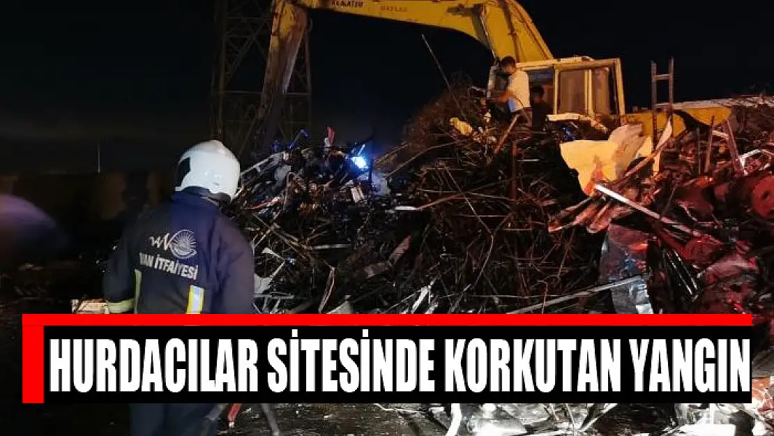 Hurdacılar sitesinde korkutan yangın